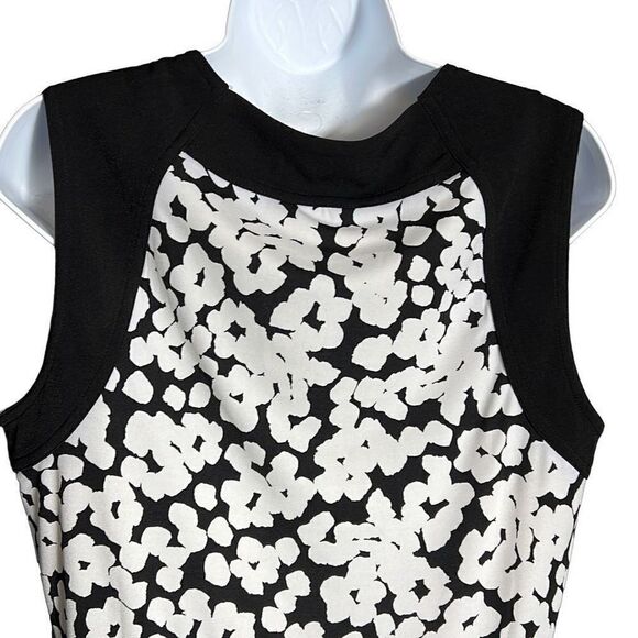 Banana Republic Women's Party Dress Bodycon Patterned Sleeveless Black Size 8 - Picture 5 of 8